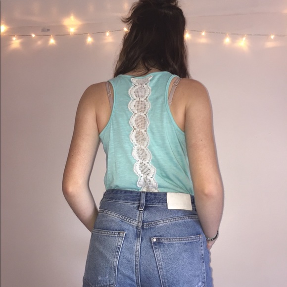 blue summer tank top - Picture 2 of 4
